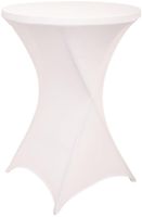 Hoes voor statafel, diameter 80 cm, wit