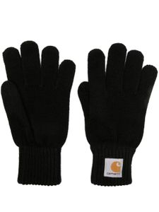 Carhartt WIP gants en maille à patch logo - Noir