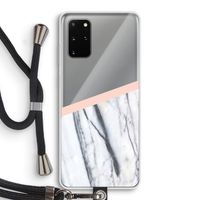 A touch of peach: Samsung Galaxy S20 Plus Transparant Hoesje met koord