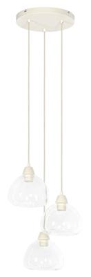 Light & Living Hanglamp 'Bisho' 3-Lamps, kleur Crème