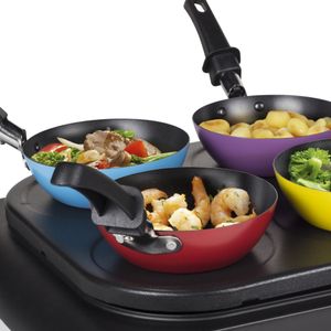 Tristar BP-2827 Wokset & Pannenkoekenmaker – Bakplaat 6 personen - Multifunctionele Wok- en Gourmetset