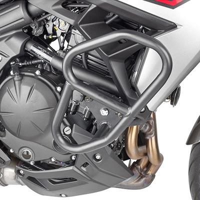 GIVI Valbeugel, Valbeugels voor de moto, TN4132 Zwart gepoedercoat staal onderzijde