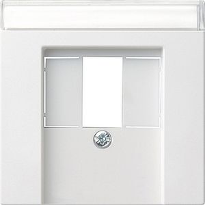 Gira inzetplaat voor USB - stereoaansluiting55 zuiver wit glanzend 087603