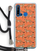 Cheetah: Huawei P20 Lite (2019) Transparant Hoesje met koord