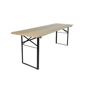 Inklapbare picknicktafel Berlijn 200 x 70 cm 3-laags blanke lak