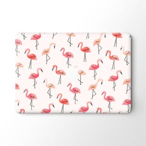 Lunso MacBook Pro 16 inch (2019) vinyl sticker - Flamingo White