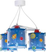 Dalber Kinderkamer hanglampPlanets 3-lichts blauw - 41344