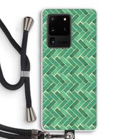 Moroccan tiles 2: Samsung Galaxy S20 Ultra Transparant Hoesje met koord