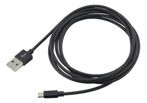 Ansmann USB-kabel USB 2.0 USB-A stekker, USB-micro-B stekker 2.00 m Zwart Aluminium-stekker, TPE-mantel 1700-0077