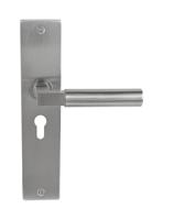 Deurklink Nova massief op langschild PC55
