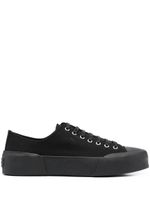 Jil Sander baskets à lacets - Noir