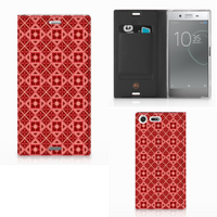 Sony Xperia XZ Premium Hoesje met Magneet Batik Rood - thumbnail