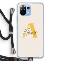 Amber Script: Xiaomi Mi 11 Lite Transparant Hoesje met koord