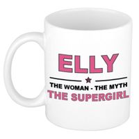 Elly The woman, The myth the supergirl collega kado mokken/bekers 300 ml - thumbnail