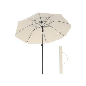 Strandparasol met UPF 50+ UV-bescherming, beige / Ø 160 cm