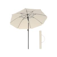 Strandparasol met UPF 50+ UV-bescherming, beige / Ø 160 cm