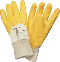 Promat Handschoen | lip | maat 9 geel | nitril coating | EN 388 PSA-categorie II - 4000371282 4000371282 - thumbnail