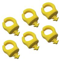 SPRIG Cable Opening 9 mm 1/4”-20, Yellow, 6-Pack