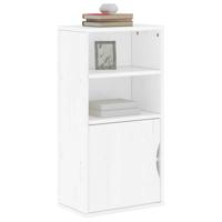 Bijzetkast ODDA 40x24x79 cm massief grenenhout wit