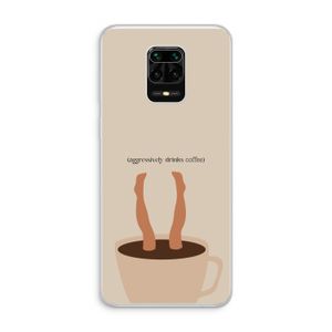 Aggressively drinks coffee: Xiaomi Redmi Note 10 Lite Transparant Hoesje