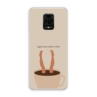 Aggressively drinks coffee: Xiaomi Redmi Note 10 Lite Transparant Hoesje