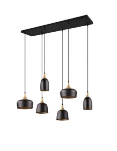 Trio Design hanglampChiraz zwart 6-lichts - 310500632