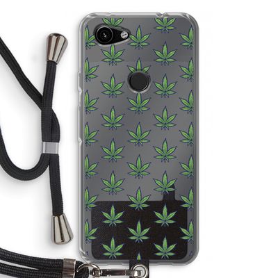 Weed: Pixel 3a Transparant Hoesje met koord