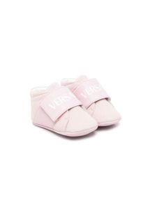 Versace Kids chaussures pré-marche à bride logo - Rose