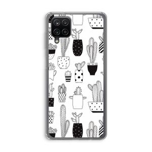 Cactusmotief: Samsung Galaxy A12 Transparant Hoesje
