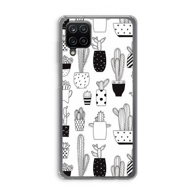 Cactusmotief: Samsung Galaxy A12 Transparant Hoesje