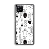 Cactusmotief: Samsung Galaxy A12 Transparant Hoesje