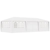 Partytent met zijwanden professioneel 90 g/m² 4x9 m wit