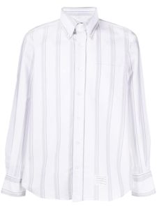 Thom Browne chemise à rayures - Blanc