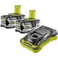 Charger and rechargeable battery set Ryobi RC18150-250 Litio Ion 5 Ah 18 V - thumbnail