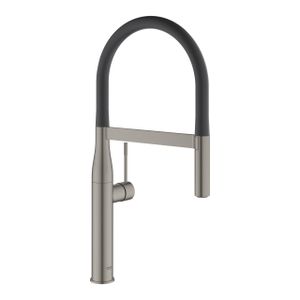 Grohe Essence New keukenkraan met handdouche brushed hard graphite