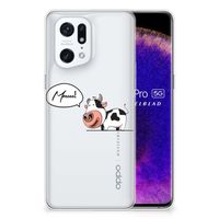 OPPO Find X5 Pro Telefoonhoesje met Naam Cow