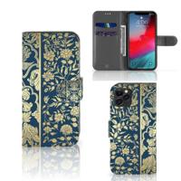 Apple iPhone 11 Pro Hoesje Beige Flowers | Portemonnee hoesje