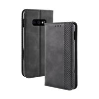 Magnetische Buckle retro textuur horizontale Flip lederen case voor Galaxy S10 lite, met houder & kaartsleuven & portemonnee (zwart)