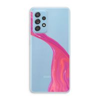 Paarse stroom: Samsung Galaxy A73 Transparant Hoesje Paarse stroom: Samsung Galaxy A73 Transparant Hoesje