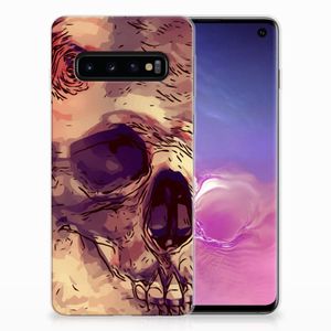 Silicone Back Case Samsung Galaxy S10 Skullhead