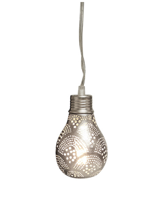 Hanglamp Pear Zilver Fan in 2 maten