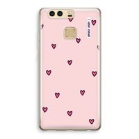 Hartjes: Huawei P9 Transparant Hoesje