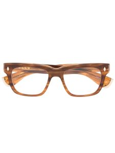 Garrett Leight x Officine Générale lunettes de vue à monture carrée - Marron