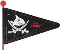 BIKE FASHION veiligheidsvlag safety flag 2-split "caept´n sharky"