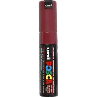 Uni-Posca Posca marker, afm pc-8k, lijndikte 8 mm, breed, red wine, 1 stuk - thumbnail