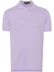 Polo Ralph Lauren polo rayé à logo brodé - Violet