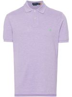 Polo Ralph Lauren polo rayé à logo brodé - Violet