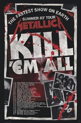 Poster Metallica Kill&apos;em All 83 Tour 61x91,5cm