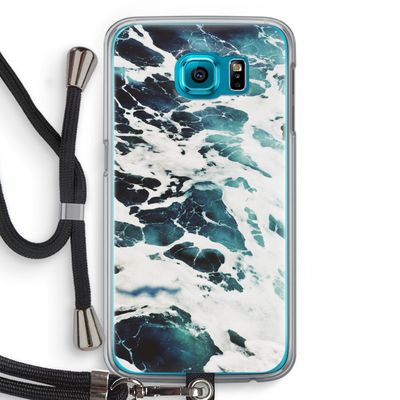 Golven: Samsung Galaxy S6 Transparant Hoesje met koord