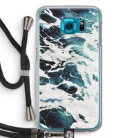 Golven: Samsung Galaxy S6 Transparant Hoesje met koord